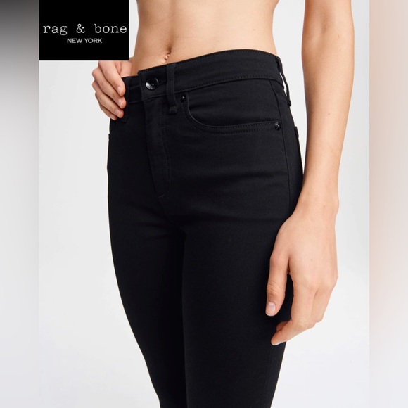 NWOT Nina High Rise Ankle Skinny - Black - Picture 15 of 16